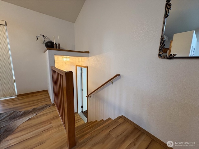 933 Fern St SW, Olympia, WA 98502 - staircase featuring wood finished floors