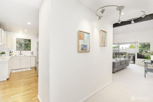 6367 Sand Point Way NE, Seattle, WA 98115 - hall featuring plenty of natural light and recessed lighting
