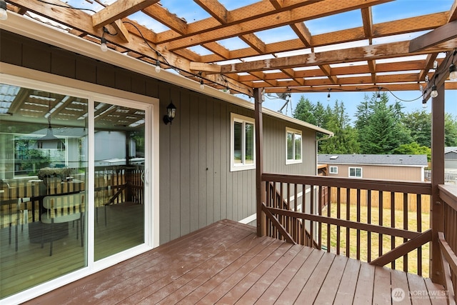 21905 128th St E, Bonney Lake, WA 98391 - deck with a pergola