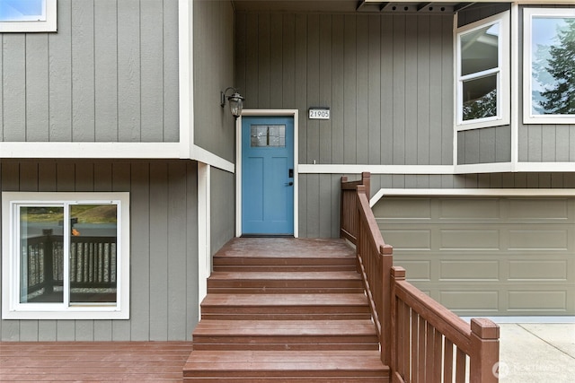 21905 128th St E, Bonney Lake, WA 98391 - view of exterior entry featuring a garage