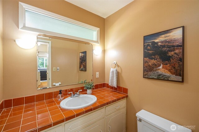 3928 Sorenson Rd, Everson, WA 98247 - half bathroom with vanity and healthy amount of natural light