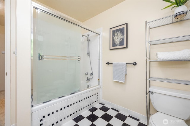 3928 Sorenson Rd, Everson, WA 98247 - bathroom featuring tiled shower / bath combo and tile patterned floors