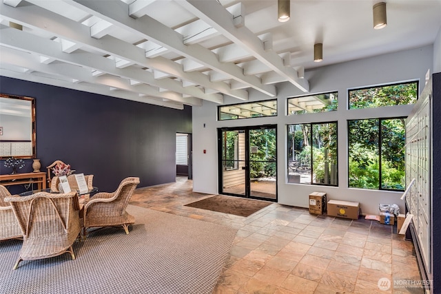 211 E Summit Ave Unit S117, Seattle, WA 98102 - lobby with beam ceiling