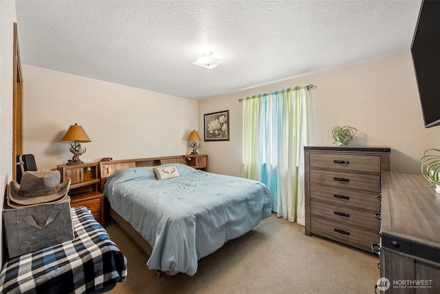 17112 Kinnikinnick Ct SE, Yelm, WA 98597 - bedroom with light colored carpet and a textured ceiling