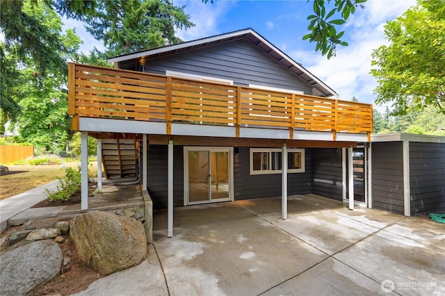 21 165th Ave SE, Bellevue, WA 98008 - rear view of property with a patio and a deck