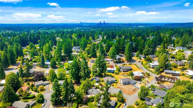 21 165th Ave SE, Bellevue, WA 98008 - aerial view of residential area featuring a heavily wooded area