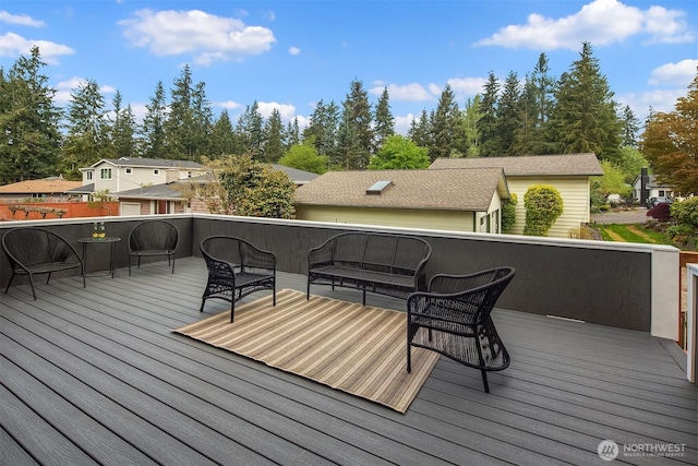 8004 203rd Pl SW, Edmonds, WA 98026 - wooden terrace with a residential view