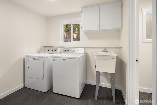 8004 203rd Pl SW, Edmonds, WA 98026 - laundry area with independent washer and dryer and cabinet space