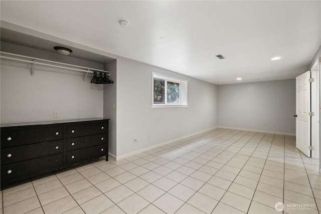 9724 N Wall St, Spokane, WA 99218 - below grade area featuring recessed lighting and light tile patterned flooring