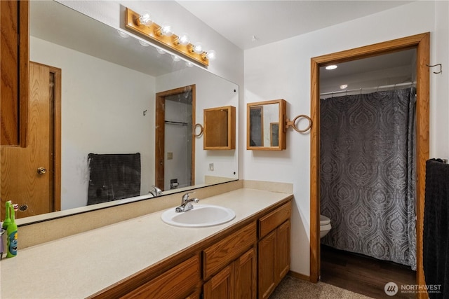 9724 N Wall St, Spokane, WA 99218 - bathroom featuring vanity and toilet