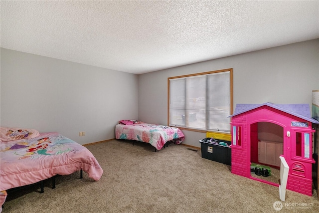 9724 N Wall St, Spokane, WA 99218 - carpeted bedroom featuring a textured ceiling
