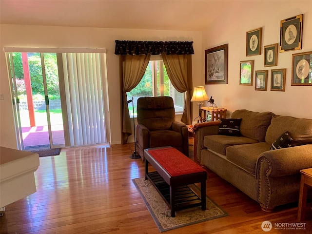 6214 145th St SE, Everett, WA 98208 - living area with wood-type flooring