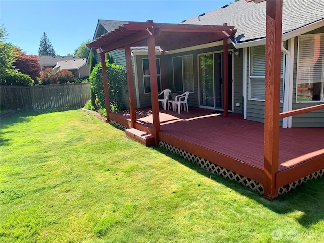 6214 145th St SE, Everett, WA 98208 - wooden terrace with a pergola
