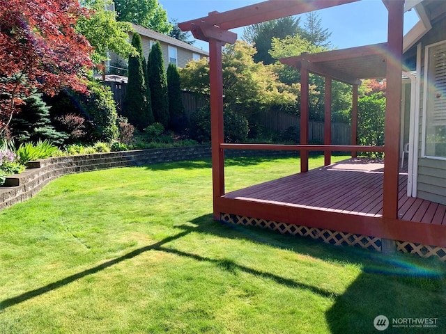 6214 145th St SE, Everett, WA 98208 - view of yard with a deck