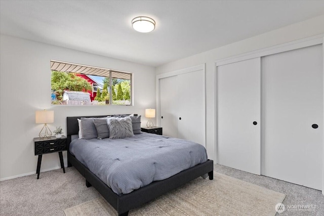 11404 SE 186th St, Renton, WA 98055 - bedroom featuring multiple closets and light colored carpet