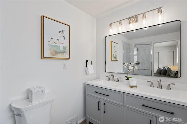11404 SE 186th St, Renton, WA 98055 - full bath with double vanity and a shower with door