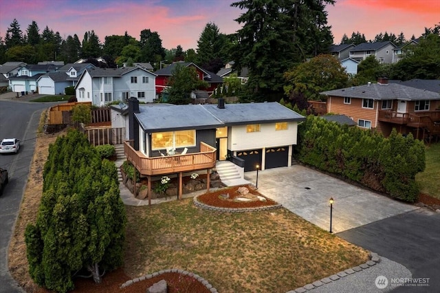 11404 SE 186th St, Renton, WA 98055 - single story home featuring a residential view, concrete driveway, a garage, and stairway