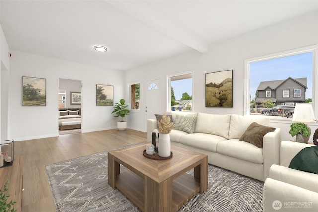 910 E 60th St, Tacoma, WA 98404 - living room with wood finished floors and baseboards