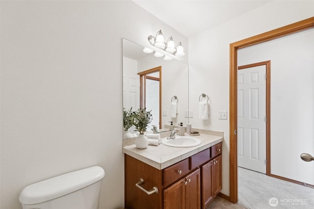18231 2nd Pl W Unit A, Bothell, WA 98012 - half bath featuring vanity and tile patterned floors
