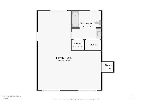 9442 S K St, Tacoma, WA 98444 - view of property floor plan
