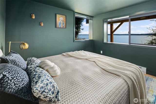 28605 Manzanita Beach Rd SW, Vashon, WA 98070 - bedroom featuring a water view