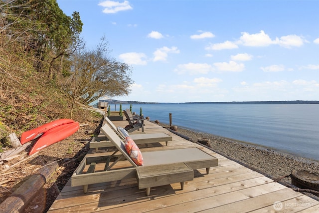 28605 Manzanita Beach Rd SW, Vashon, WA 98070 - dock featuring a water view