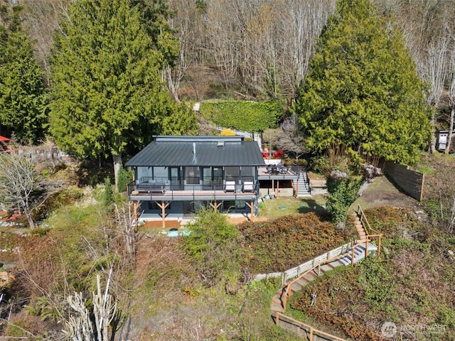 28605 Manzanita Beach Rd SW, Vashon, WA 98070 - view from above of property