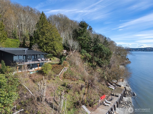 28605 Manzanita Beach Rd SW, Vashon, WA 98070 - view of subject property with a large body of water