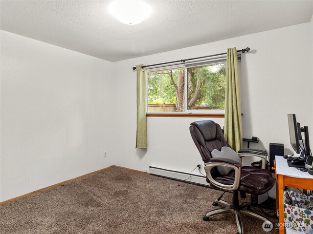 10818 108th St SW, Lakewood, WA 98498 - home office featuring carpet flooring and baseboard heating