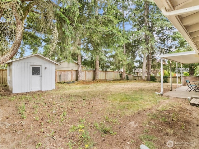 10818 108th St SW, Lakewood, WA 98498 - fenced backyard with a storage unit