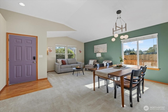 2420 Forest Ridge Dr SE, Auburn, WA 98002 - dining room with vaulted ceiling and carpet