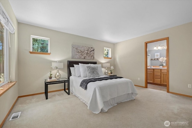 2420 Forest Ridge Dr SE, Auburn, WA 98002 - bedroom with light colored carpet and ensuite bathroom
