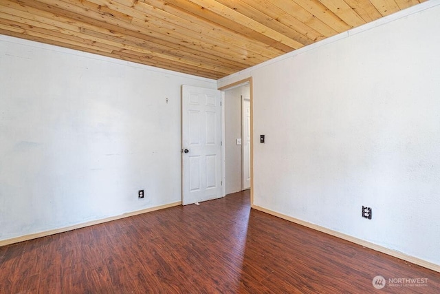3800 Sleater Kinny Rd NE Unit 13, Olympia, WA 98506 - empty room featuring wood ceiling and wood finished floors