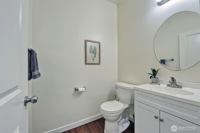 3606 Tree Farm Ct, Bellingham, WA 98226 - half bathroom featuring wood finished floors and vanity