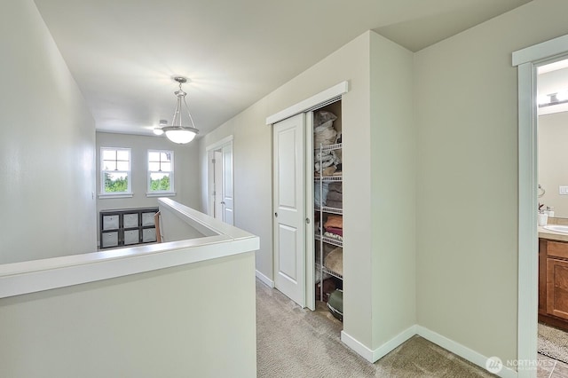 3606 Tree Farm Ct, Bellingham, WA 98226 - hall with light carpet and baseboards