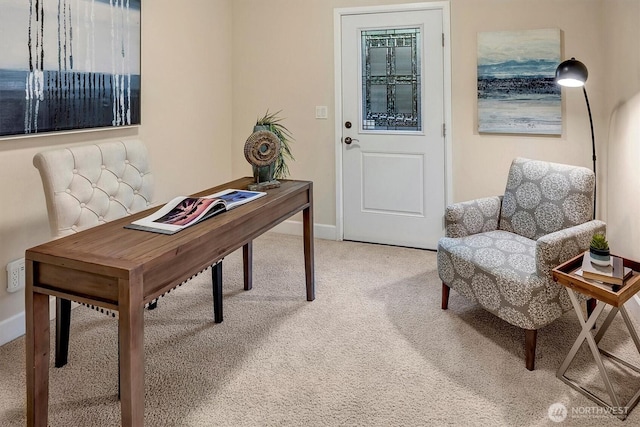 412 15th Ave, Kirkland, WA 98033 - office area featuring light carpet and baseboards