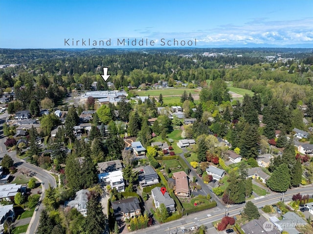 412 15th Ave, Kirkland, WA 98033 - aerial perspective of suburban area with a forest