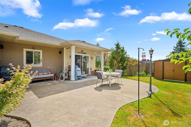 1918 Tundra Loop, Mount Vernon, WA 98273 - view of patio / terrace featuring a storage unit