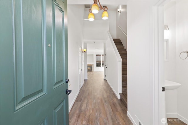 2711 SE 10th St Unit 1099, Renton, WA 98058 - foyer entrance featuring wood finished floors and baseboards
