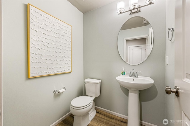 2926 6th Ave NE Unit 25, Olympia, WA 98506 - half bath with wood finished floors and toilet
