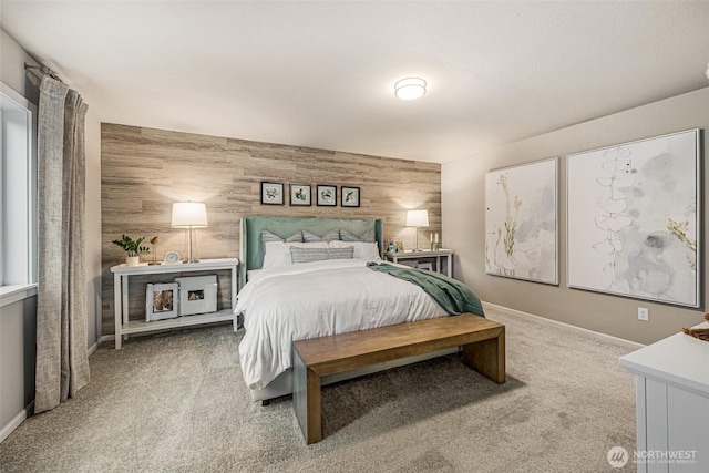 2926 6th Ave NE Unit 25, Olympia, WA 98506 - bedroom featuring carpet floors and wood walls