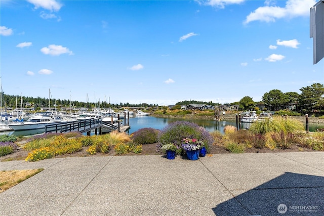 882 Shoshone Dr, La Conner, WA 98257 - water view featuring a boat dock