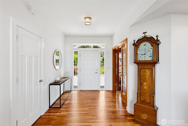 882 Shoshone Dr, La Conner, WA 98257 - entrance foyer featuring wood finished floors and baseboards