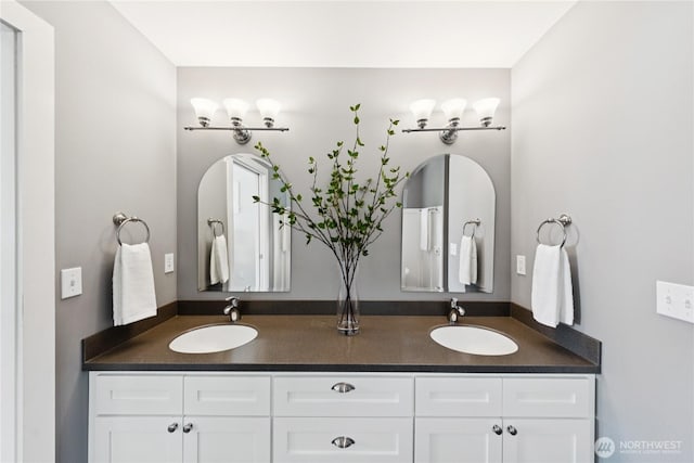 882 Shoshone Dr, La Conner, WA 98257 - bathroom featuring double vanity