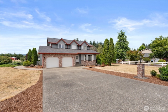 105 Clearview Cir, Chehalis, WA 98532 - traditional-style home featuring driveway, brick siding, and a shingled roof