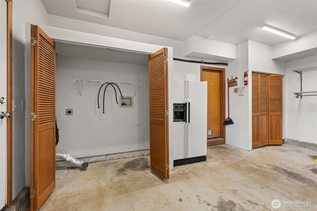 105 Clearview Cir, Chehalis, WA 98532 - interior space with white fridge with ice dispenser
