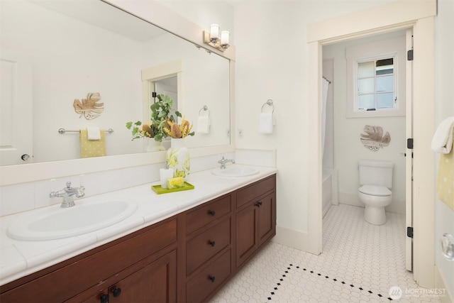 3202 Hunter Blvd S, Seattle, WA 98144 - bathroom featuring double vanity and shower / tub combo