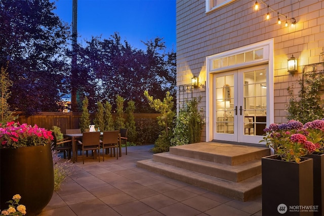 3202 Hunter Blvd S, Seattle, WA 98144 - view of patio / terrace featuring french doors and outdoor dining space