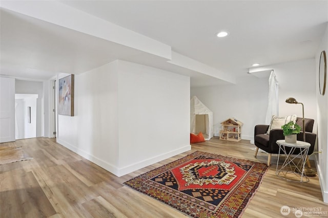 2233 2nd Ave W, Seattle, WA 98119 - living area with wood finished floors and recessed lighting