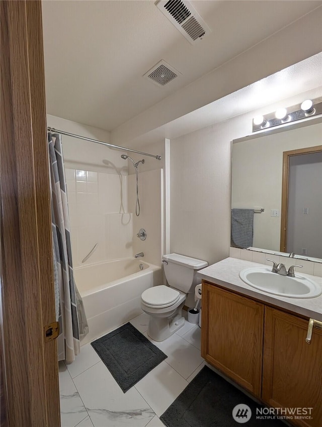 15730 91st Way SE, Yelm, WA 98597 - bathroom featuring shower / bathtub combination with curtain and vanity
